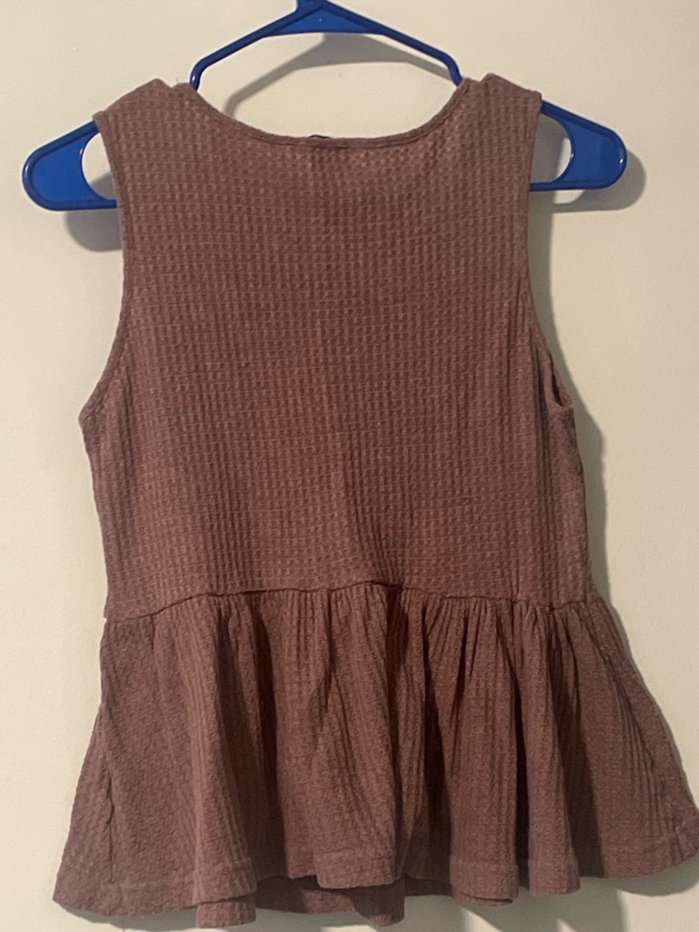 Women’s size small SHEIN Mauve Textured Peplum Tank Top